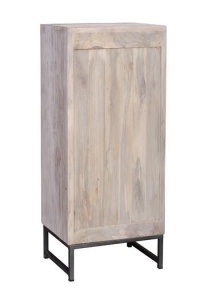 DULAPIOR TALLA 105CM, LEMN MASIV DE MANGO SI METAL, STIL VINTAGE G&C - Img 3