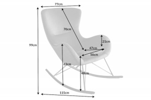 FOTOLIU BALANSOAR, SCANDINAVIA SWING, CATIFEA DE CULOARE GRI, STIL MODERN, ARTIM GROUP SELECTION - Img 5