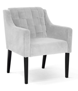 FOTOLIU CONFORTABIL TREVOR, ARGINTIU/NEGRU, STIL CLASIC, ATR