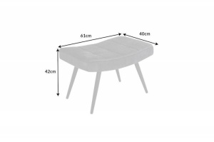 FOTOLIU CU SUPORT PICIOARE, SCANDINAVIA, CATIFEA GALBEN MUSTAR, COD 44025, DESIGN MODERN - Img 6