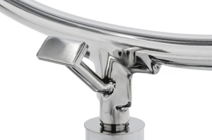 FOTOLIU EXCLUSIVIST BUBBLE STAND 2, NEGRU/TRANSPARENT/CROM, DIN ACRIL SI PIELE ECOLOGICA, STIL MODERN - Img 3