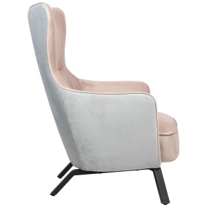 FOTOLIU VIGO VELVET GRI/BEJ/NEGRU,, TAPITAT CU CATIFEA, STIL MODERN - Img 2