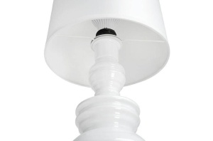 LAMPADAR QUEEN 26, ALB, DIN ALUMINIU SI PLASTIC, STIL MODERN, B2 - Img 4