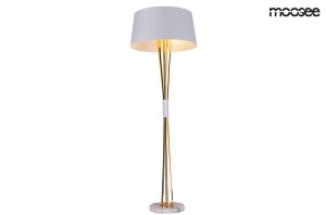 LAMPADAR SNITCH, AURIU/ALB, DIN ALUMINIU SI MARMURA, STIL MODERN, B2