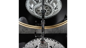 LAVOAR REA ETNO, 40 CM, MULTICOLOR, DIN CERAMICA, CALITATE SUPERIOARA - Img 4