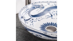 LAVOAR REA KIOTO, 40 CM, MULTICOLOR, DIN CERAMICA, CALITATE SUPERIOARA - Img 2