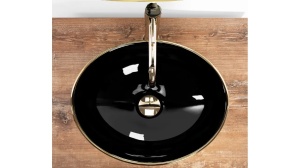 LAVOAR REA SOFIA, AURIU/NEGRU, 41 CM, DIN CERAMICA, CALITATE SUPERIOARA - Img 4