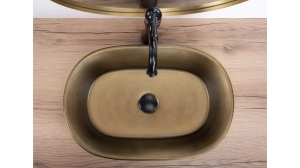 LAVOAR REA WILMA RUSTIC, 55 CM, CUPRU, DIN CERAMICA, CALITATE SUPERIOARA - Img 4
