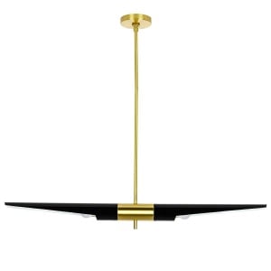 LUSTRA APOLLO 1, NEGRU/AURIU, DIN METAL, STIL MODERN