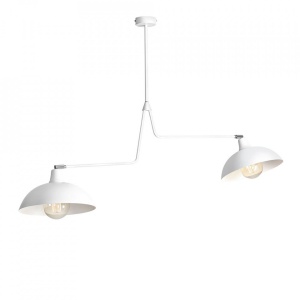 LUSTRA ESPACE, 2 BRATE, 70 CM, ALBA, DIN METAL, STIL MODERN