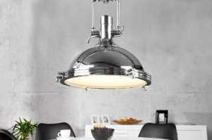 LUSTRA INDUSTRIAL , REALIZATA DIN METAL SI STICLA