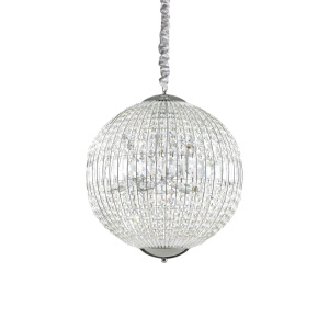 LUSTRA LUXOR SP8, CROM, DIN CRISTAL, STIL MODERN