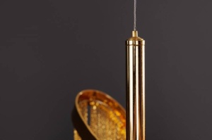 LUSTRA MODERNA 118CM, ROYAL, METAL AURIU, DESIGN DEOSEBIT - Img 3