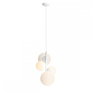 LUSTRA MODERNA, BALIA COD 1039L, DIN METAL SI GLOBURI STICLA, ALDEX