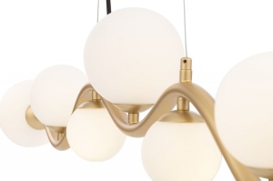 LUSTRA UVA MOD059PL-07G, DIN METAL SI STICLA, STIL MODERN, MAYTONI - Img 2