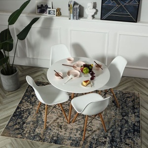MASA BUCATARIE TUY 80 DIN LEMN SI MDF ALB - Img 5
