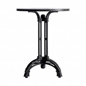 MASA DE BAR REF. 28348, ROTUNDA, NEAGRA, STIL CLASIC, DIN FIER SI MARMURA, PRODUS DETASABIL, VIC