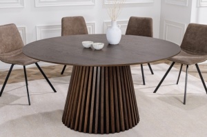 MASA DE SUFRAGERIE ROTUNDA, 140CM, NUC, MDF SI FURNIR, ARTIM GROUP SELECTION