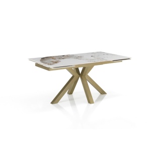 MASA EXTENSIBILA 160/240CM, TYCHI, DIN METAL SI CERAMICA CU FINISAJ MARMURA, ARTIM GROUP SELECTION - Img 2