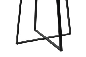 MASA LIVING DIN METAL SI MDF, IMITATIE MARMURA/ARGINTIU, CARAT 100, STIL MODERN - Img 3