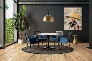 MASA LIVING SANKT REF. 28458, DIN METAL SI MARMURA SINTETICA, STIL MODERN, VIC