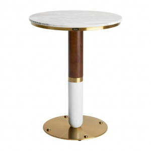 MASUTA DE BAR FERLACH REF. 28444, DIN LEMN MASIV DE NUC SI METAL, STIL MODERN, VIC - Img 2
