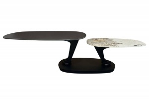 MASUTA DE CAFEA 160CM COD 44234, MOVEMENT, CERAMICA SI METAL, DESIGN INDUSTRIAL
