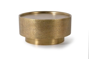 MASUTA DE CAFEA 40X80CM, MARO BRONZ, DIN METAL, STIL MODERN - Img 2