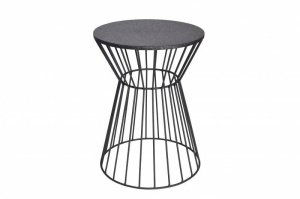 MASUTA DE CAFEA, ABSTRACT 55CM, DIN METAL DE CULOARE NEAGRA, COD 43507, REALIZATA MANUAL