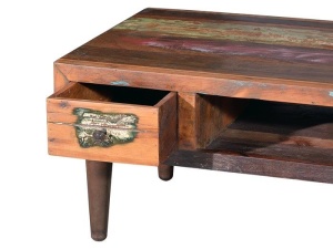 MASUTA DE CAFEA CHEY 6346, MARO, DIN LEMN RECICLAT, STIL VINTAGE G&C - Img 3