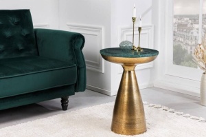MASUTA DE CAFEA, ELEMENTS 40CM, DIN METAL SI MARMURA, VERDE