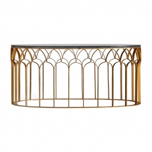 MASUTA DE CAFEA LAUW REF. 29580, DIN METAL SI MARMURA, STIL VINTAGE, VIC