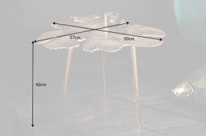 MASUTA DE CAFEA, LEAF 57CM, DIN METAL AURIU, DESIGN MODERN - Img 8