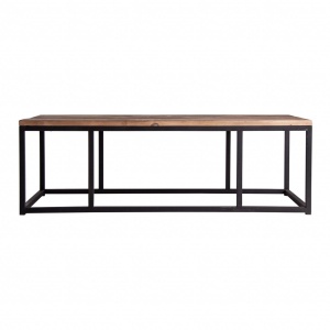 MASUTA DE CAFEA MINOT REF. 27066, DIN LEMN MASIV DE PIN SI METAL, STIL VINTAGE, VIC