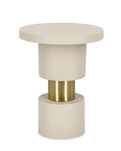 MASUTA DE CAFEA MITUL FOG BEJ/AURIU, CONFECTIONATA DIN METAL, STIL MODERN