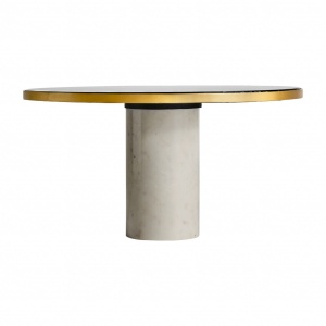 MASUTA DE CAFEA ORBEY REF. 29577, DIN METAL, MARMURA SI STICLA, STIL VINTAGE, VIC