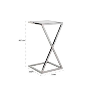 MASUTA DE CAFEA PARAMOUNT, DIN METAL SI STICLA, STIL MODERN, B2 - Img 5