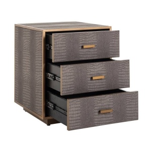 NOPTIERA CLASSIO, MARO/AURIU ANTICHIZAT, DIN PIELE ECOLOGICA SI METAL, STIL MODERN, B2 - Img 5
