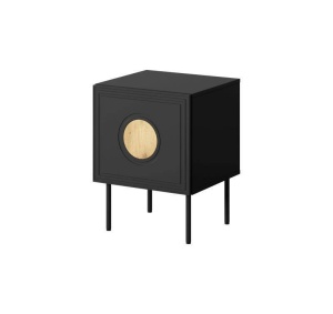 NOPTIERA, PALAZZO-NIGHTCABINET-CZ/DC, PLACA LAMINATA, MDF SI METAL, STIL MODERN, CAMA - Img 4