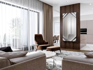 OGLINDA DECORATIVA ONDAS 816137, 80X180, DIN STICLA SI MDF, STIL MODERN, SCHULLER