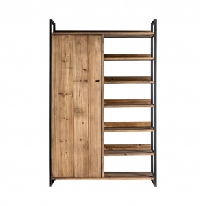 ORGANIZATOR DROSSIA REF. 28951, DIN LEN MASIV DE ULM SI METAL, STIL INDUSTRIAL, VIC