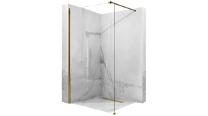 PARAVAN DE DUS REA AERO WALK IN, 110CM, AURIU, DIN STICLA, CALITATE SUPERIOARA