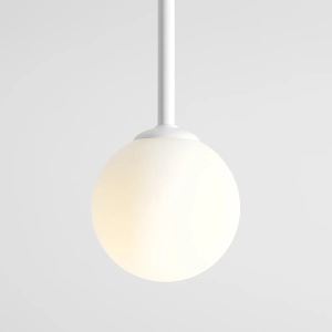 PENDUL PINNE MEDIUM, 67 CM, ALB, DIN STICLA SI METAL, STIL MODERN