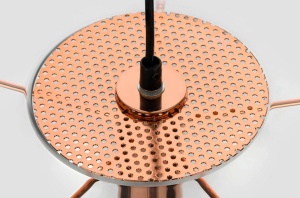 PENDUL SANDRA 35, CUPRU/TRANSPARENT, DIN METAL SI STICLA, STIL MODERN, B2 - Img 2