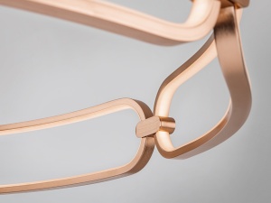 PLAFONIERA COLETTE, 47CM, AURIU ROSE/OPAL, DIN ALUMINIU SI SILICON, STIL MODERN - Img 3