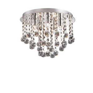 PLAFONIERA CRISTAL BIJOUX PL5, CROM, DESIGN MODERN, IDEAL LUX