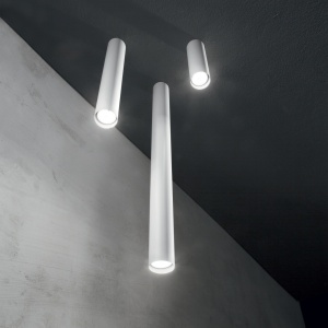 PLAFONIERA LOOK PL1 H8PM, ALB, DIN METAL, STIL MODERN - Img 2
