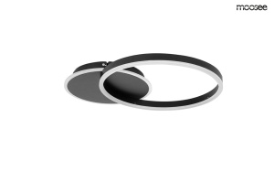 PLAFONIERA RING 2, NEAGRA, CONFECTIONATA DIN METAL, STIL MODERN