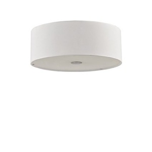 PLAFONIERA WOODY PL4, ALB, DIN METAL, STIL MODERN