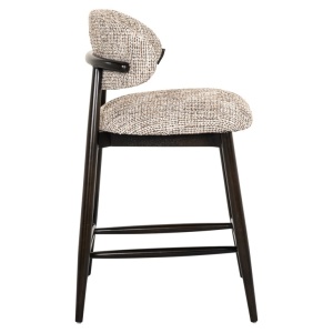 SCAUN DE BAR CHERRY TRENDY NATURE 01, S4742, CONFECTIONAT DIN 100% POLIESTER, SPUMA, PLACAJ SI LEMN, RICHMOND INTERIORS - Img 2